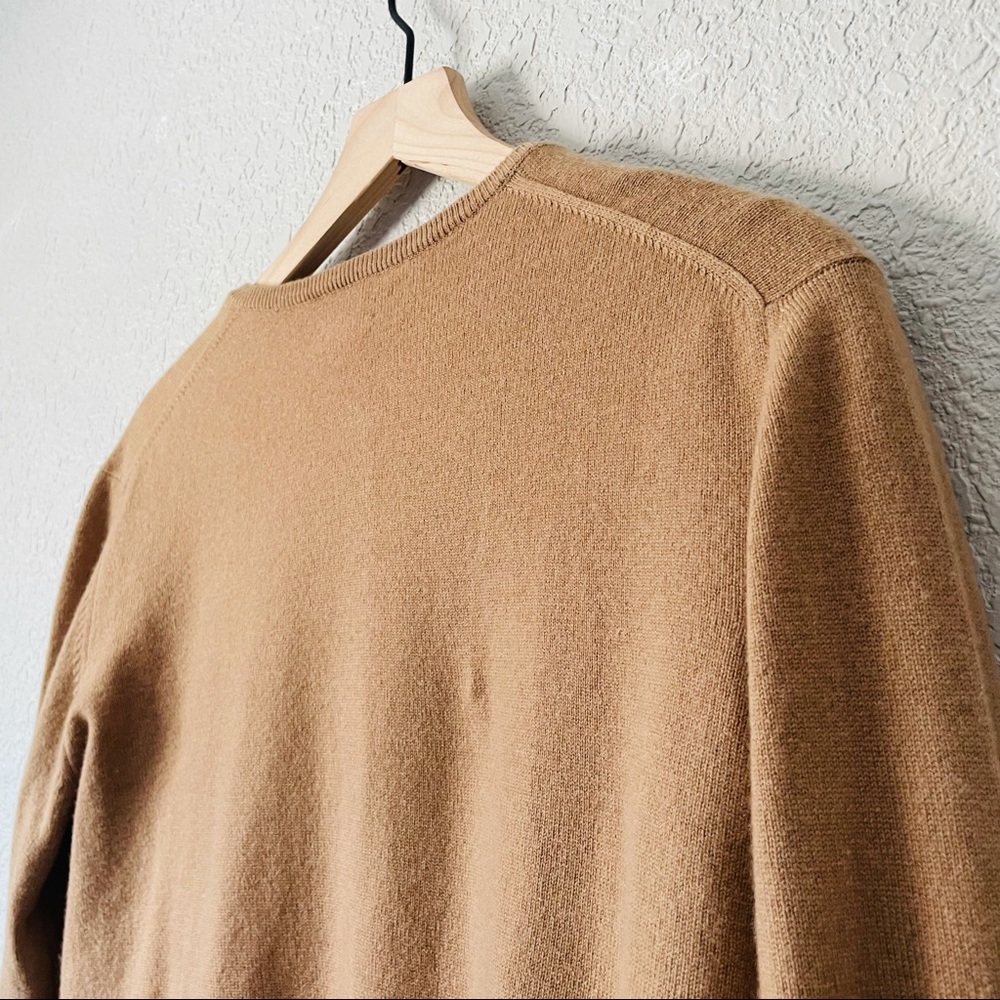 Cashmere Classic Tan Women's Sweater - Picture 13 of 16